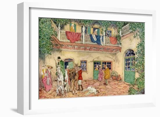 The Haunted House, New Orleans, Louisiana, USA, C18th Century-James Preston-Framed Giclee Print