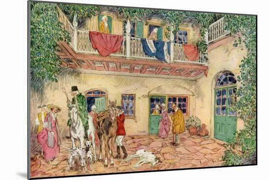 The Haunted House, New Orleans, Louisiana, USA, C18th Century-James Preston-Mounted Giclee Print
