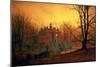 The Haunted House-John Atkinson Grimshaw-Mounted Giclee Print