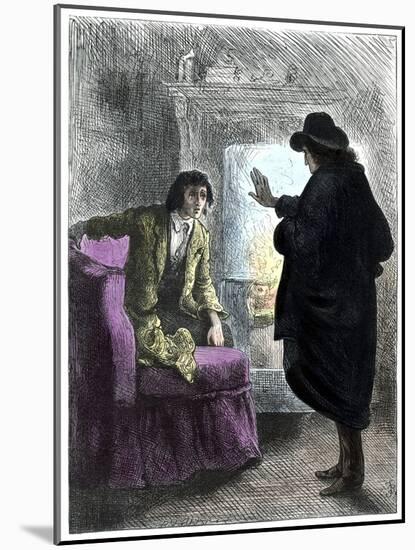 The Haunted Man by Charles Dickens-Frederick Barnard-Mounted Giclee Print