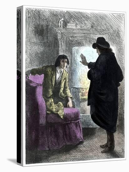 The Haunted Man by Charles Dickens-Frederick Barnard-Stretched Canvas