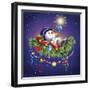 The having a rest snowman-Olga And Alexey Drozdov-Framed Giclee Print