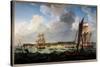 The Havre from the Sea. Painting by Louis Philippe Crepin (1772-1851), 1824. Oil on Canvas. Dim: 1,-Louis Philippe Crepin-Stretched Canvas