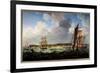 The Havre from the Sea. Painting by Louis Philippe Crepin (1772-1851), 1824. Oil on Canvas. Dim: 1,-Louis Philippe Crepin-Framed Giclee Print