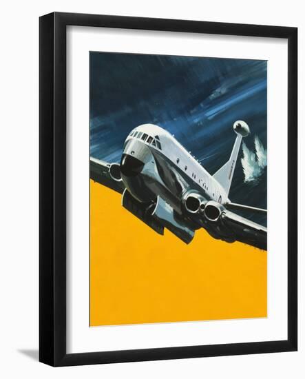 The Hawker Siddeley Nimrod-Wilf Hardy-Framed Giclee Print