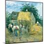 The Hay Cart, Montfoucault. Date/Period: 1879. Painting. Oil on canvas. Height: 45.3 cm (17.8 in...-CAMILLE PISSARRO-Mounted Poster