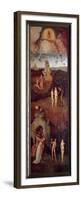 The Hay Cart the Creation of Adam and Eve. They are Hunted from Paradise after the Original Sin. Le-Hieronymus Bosch-Framed Premium Giclee Print