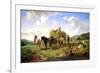 The Hay Harvest, 1869-Hermann Kauffmann-Framed Premium Giclee Print