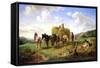 The Hay Harvest, 1869-Hermann Kauffmann-Framed Stretched Canvas