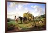 The Hay Harvest, 1869-Hermann Kauffmann-Framed Giclee Print