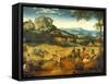 The Hay Harvest-Pieter Bruegel the Elder-Framed Stretched Canvas