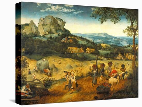 The Hay Harvest-Pieter Bruegel the Elder-Stretched Canvas