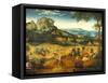 The Hay Harvest-Pieter Bruegel the Elder-Framed Stretched Canvas