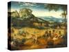 The Hay Harvest-Pieter Bruegel the Elder-Stretched Canvas