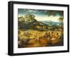 The Hay Harvest-Pieter Bruegel the Elder-Framed Giclee Print