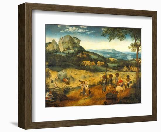 The Hay Harvest-Pieter Bruegel the Elder-Framed Giclee Print