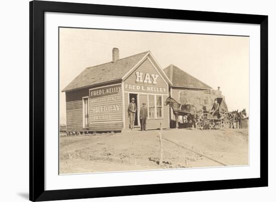 The Hay Store-null-Framed Art Print