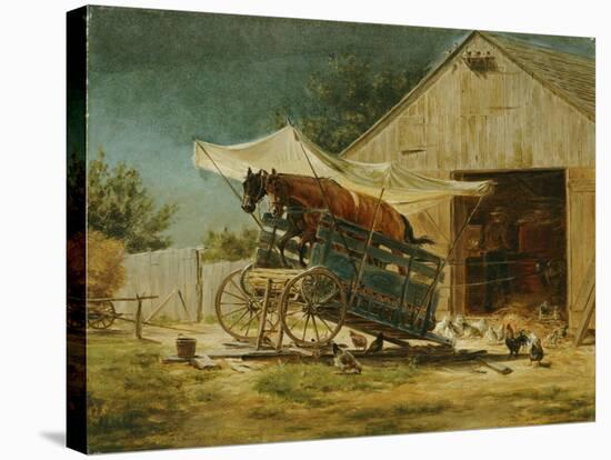 The Hay Thrasher-Edward Lamson Henry-Stretched Canvas