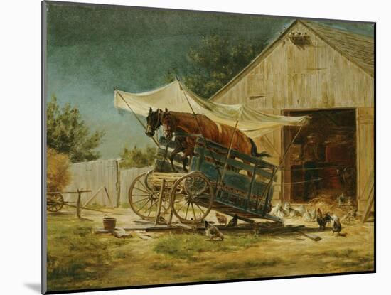 The Hay Thrasher-Edward Lamson Henry-Mounted Giclee Print