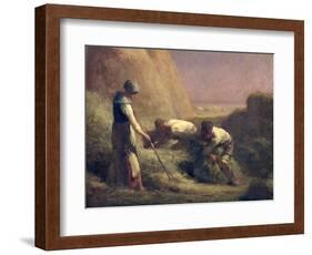The Hay Trussers, 1850-51-Jean-François Millet-Framed Giclee Print