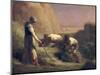 The Hay Trussers, 1850-51-Jean-François Millet-Mounted Giclee Print