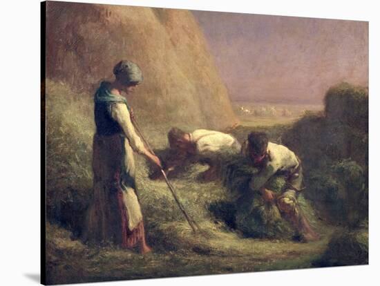 The Hay Trussers, 1850-51-Jean-François Millet-Stretched Canvas