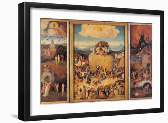 The Hay Wagon (the Tryptych of Hay)-Hieronymus Bosch-Framed Giclee Print