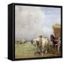 The Hay Wagon-Nathaniel Hughes John Baird-Framed Stretched Canvas