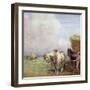 The Hay Wagon-Nathaniel Hughes John Baird-Framed Giclee Print