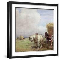 The Hay Wagon-Nathaniel Hughes John Baird-Framed Giclee Print