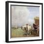 The Hay Wagon-Nathaniel Hughes John Baird-Framed Giclee Print