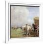 The Hay Wagon-Nathaniel Hughes John Baird-Framed Giclee Print