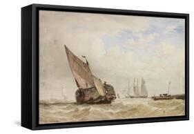 The Hayboat-William Clarkson Stanfield-Framed Stretched Canvas