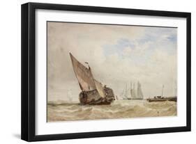 The Hayboat-William Clarkson Stanfield-Framed Giclee Print