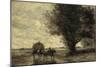 The Haycart-Jean-Baptiste-Camille Corot-Mounted Giclee Print