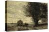 The Haycart-Jean-Baptiste-Camille Corot-Stretched Canvas