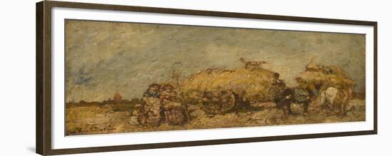 The Hayfield, C. 1870-Adolphe-Thomas-Joseph Monticelli-Framed Giclee Print