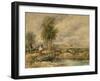 The Hayfield, C.1897-David Cox-Framed Giclee Print