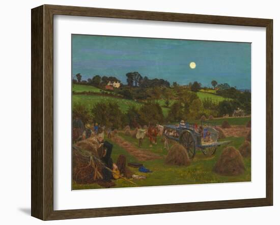 The Hayfield-Ford Madox Brown-Framed Giclee Print