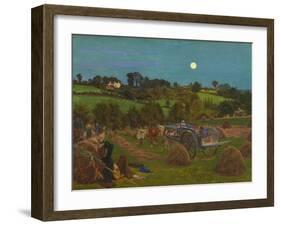 The Hayfield-Ford Madox Brown-Framed Giclee Print