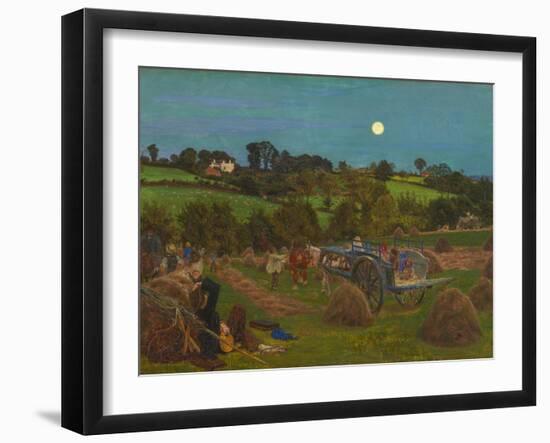 The Hayfield-Ford Madox Brown-Framed Giclee Print