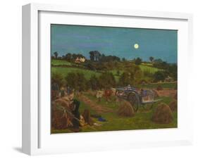 The Hayfield-Ford Madox Brown-Framed Giclee Print