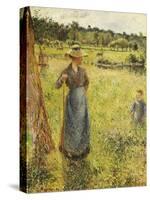 The Haymaker (La Faneuse). 1884-Camille Pissarro-Stretched Canvas