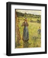 The Haymaker (La Faneuse). 1884-Camille Pissarro-Framed Giclee Print