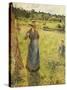 The Haymaker (La Faneuse). 1884-Camille Pissarro-Stretched Canvas