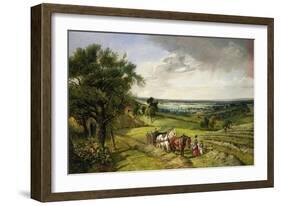 The Haymaker's Lunch-Edward Brooke-Framed Giclee Print