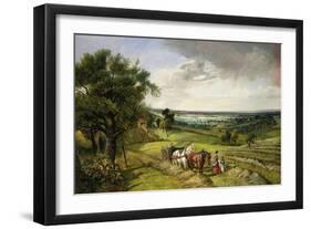 The Haymaker's Lunch-Edward Brooke-Framed Giclee Print