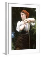 The Haymaker-William Adolphe Bouguereau-Framed Art Print