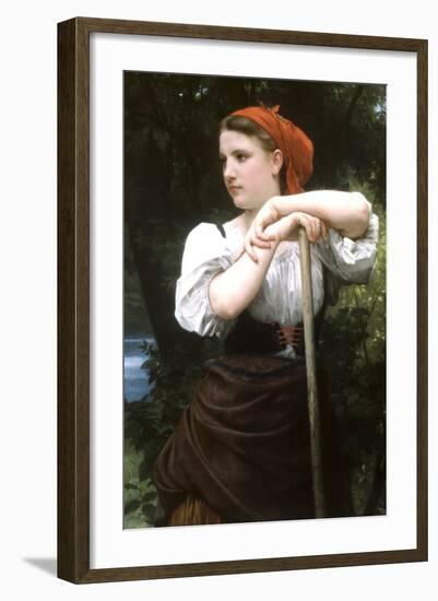 The Haymaker-William Adolphe Bouguereau-Framed Art Print