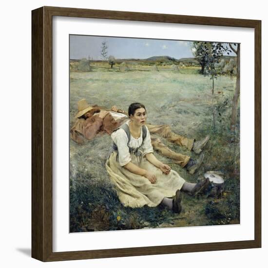 The Haymakers, 1877-Jules Bastien-Lepage-Framed Giclee Print